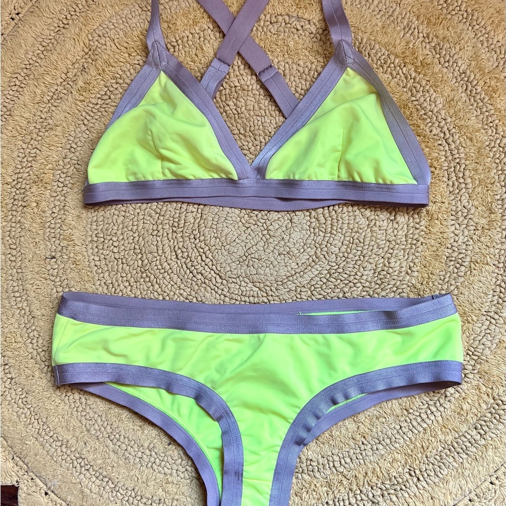 Undrest Neon Yellow Bikini Set